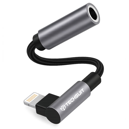 Adattatore Audio Lightning - 3.5mm Techsuit AC6 MusicDox, Grigio