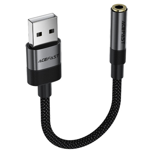 Adattatore Audio Acefast J13, USB-A - 3.5mm, Nero