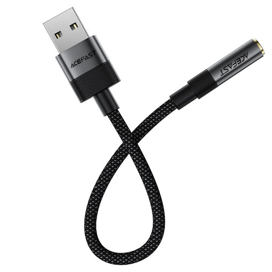 Adattatore Audio Acefast J13, USB-A - 3.5mm, Nero