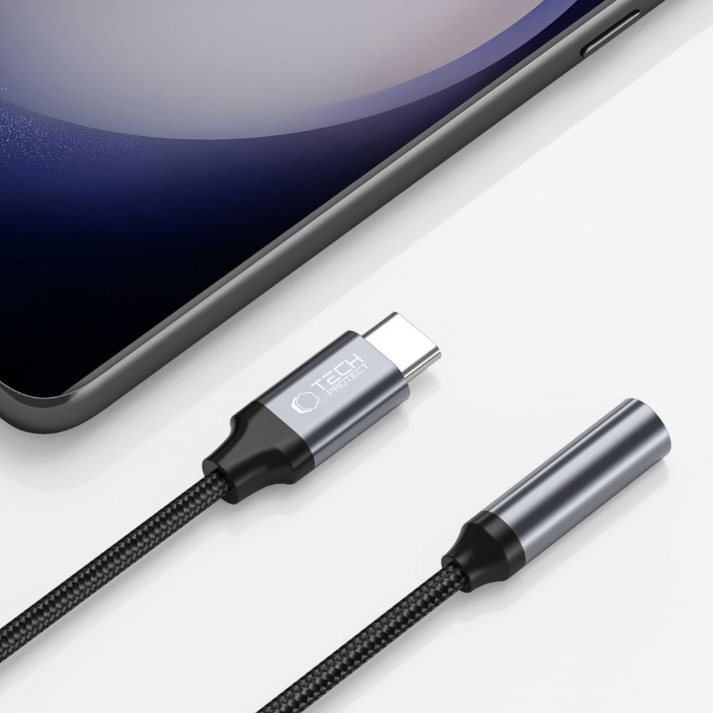 Adattatore Audio USB-C - 3.5mm Tech-Protect Ultraboost, Nero