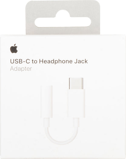 USB-C to 3.5mm Apple Audio Adapter, White MU7E2AM/A