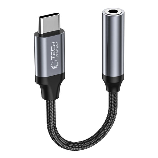 Adattatore Audio USB-C - 3.5mm Tech-Protect Ultraboost, Nero