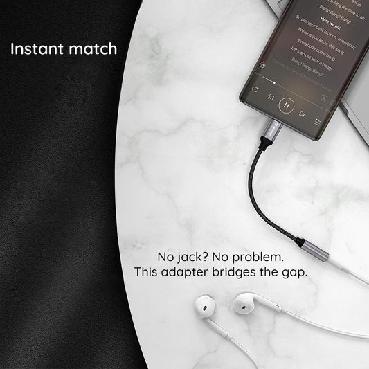 Adattatore Audio USB-C - 3.5mm Techsuit AC13 FuseXound, Nero