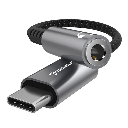 Adattatore Audio USB-C - 3.5mm Techsuit AC14 SonicPiX, Grigio