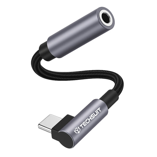 Adattatore Audio USB-C - 3.5mm Techsuit AC7 MusicDox, Grigio
