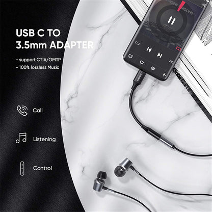 Adattatore Audio USB-C - 3.5mm UGREEN AV142, Nero