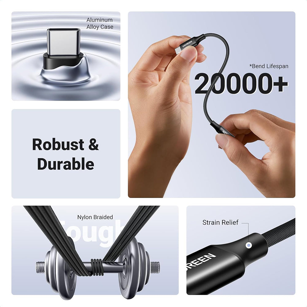 Adattatore Audio USB-C - 3.5mm UGREEN AV161, Nero