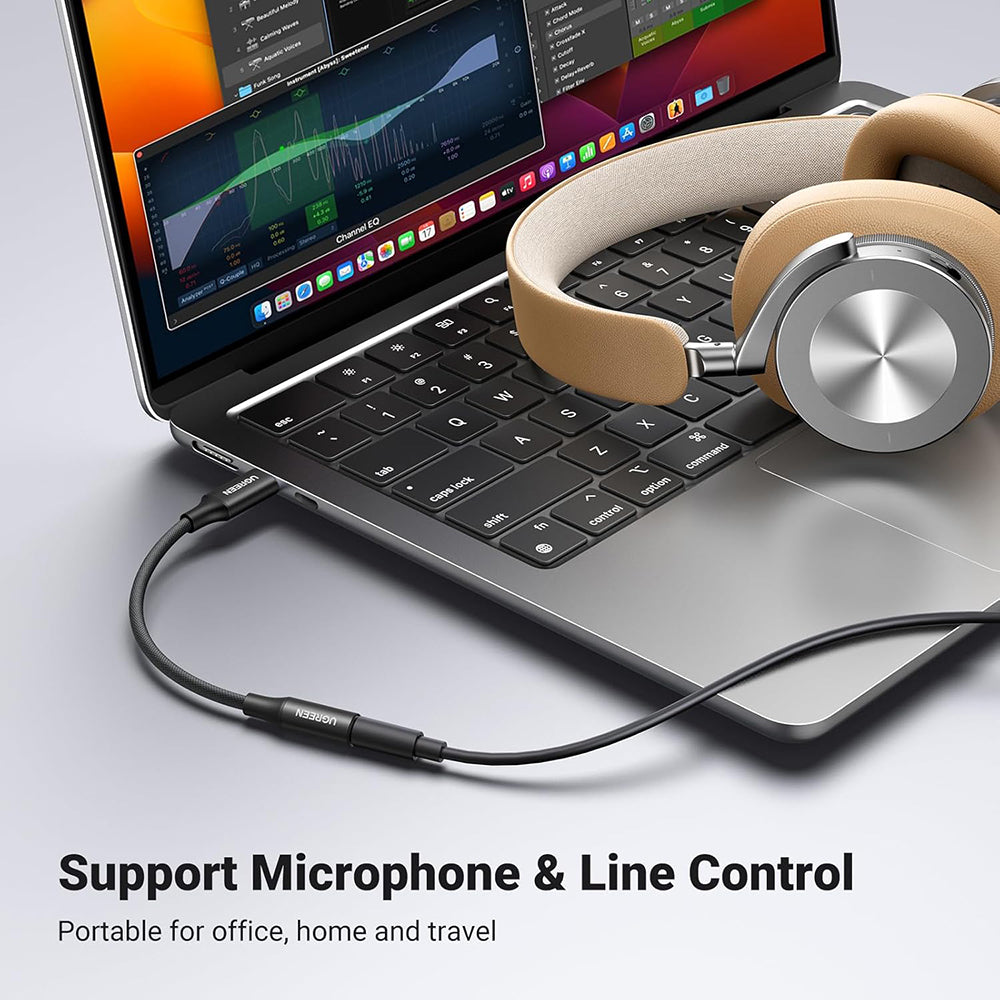 Adattatore Audio USB-C - 3.5mm UGREEN AV161, Nero