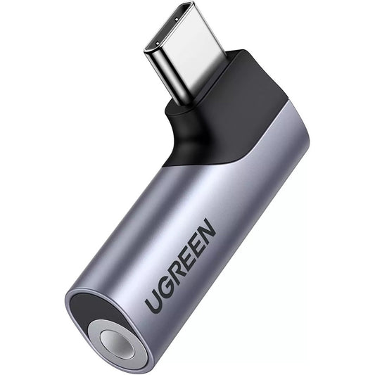 Adattatore Audio USB-C - 3.5mm UGREEN CM460 (20194) Angolato, Grigio