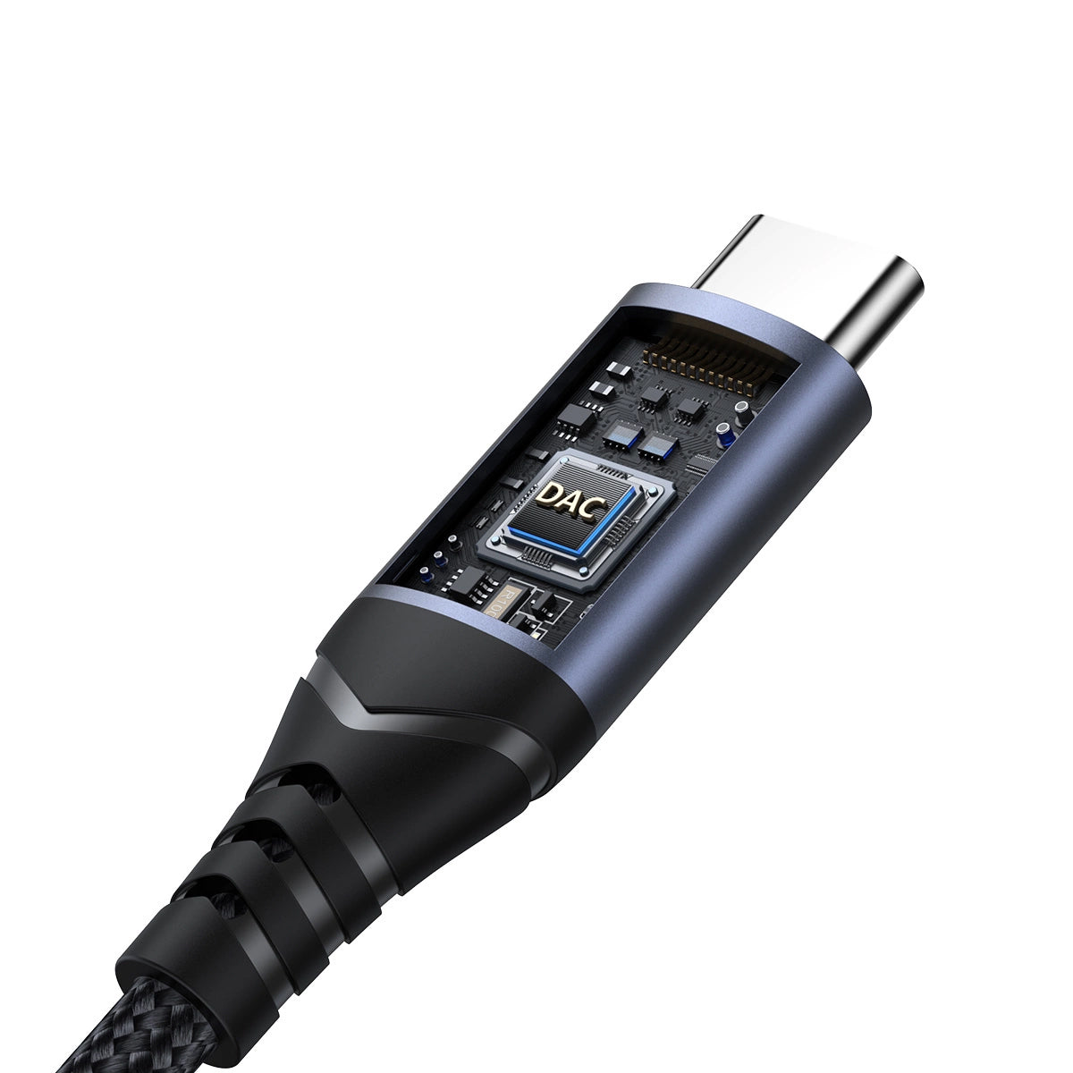 USB-C to 3.5mm Audio Adapter Joyroom SY-C01, Black