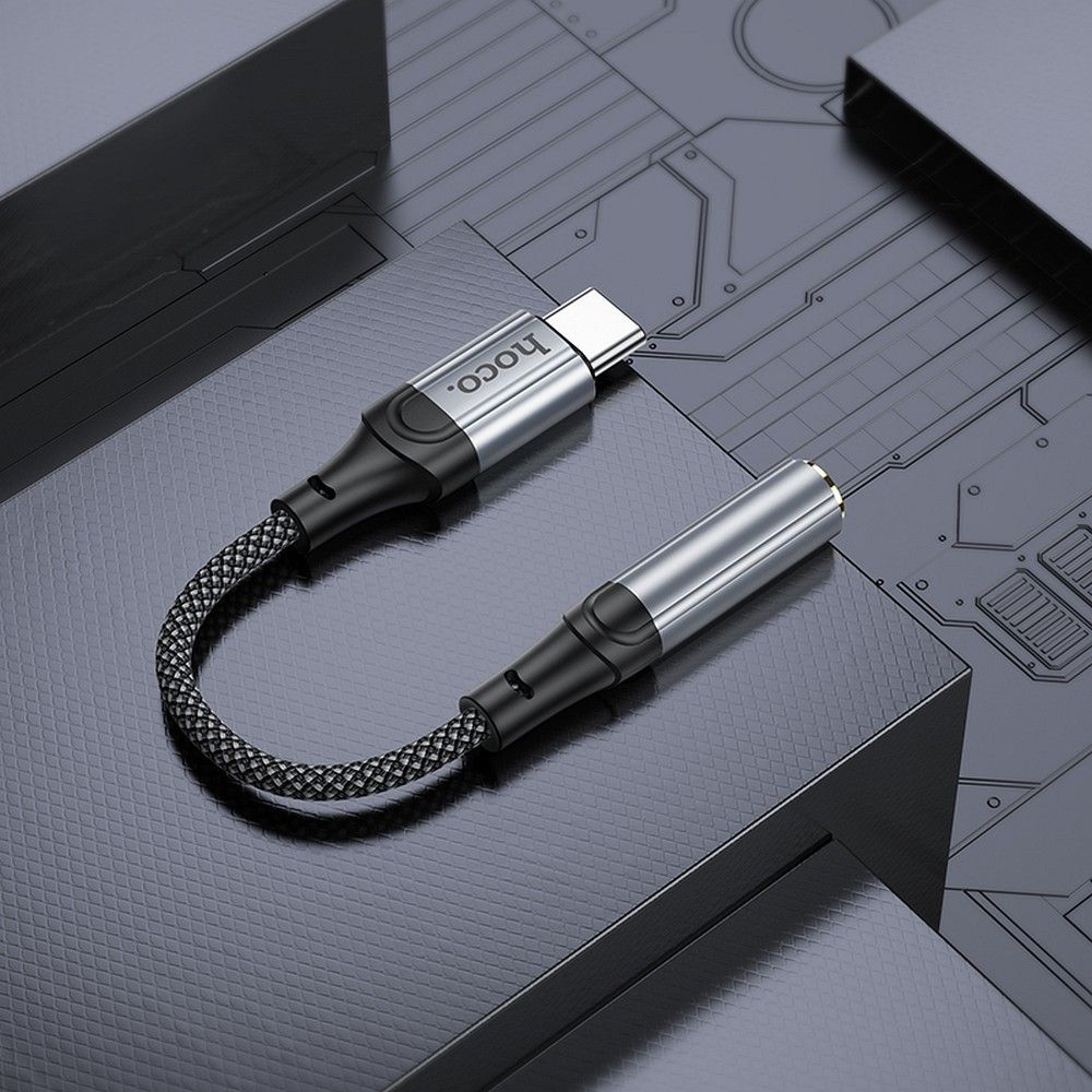 Adattatore Audio USB-C - 3.5mm HOCO LS36, Grigio