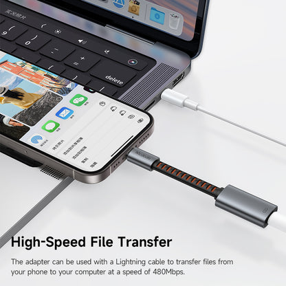 Adattatore Audio USB-C - Lightning McDodo CA-4870, Grigio