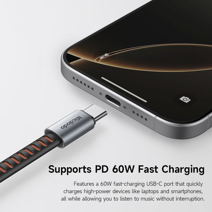 Adattatore Audio USB-C - USB-C / 3.5mm McDodo CA-3120, Grigio