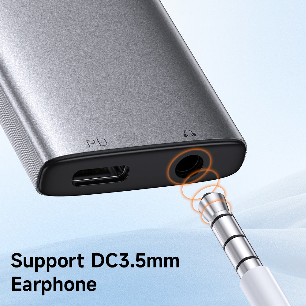 Adattatore Audio USB-C - USB-C / 3.5mm McDodo CA-5050 Wales, Grigio