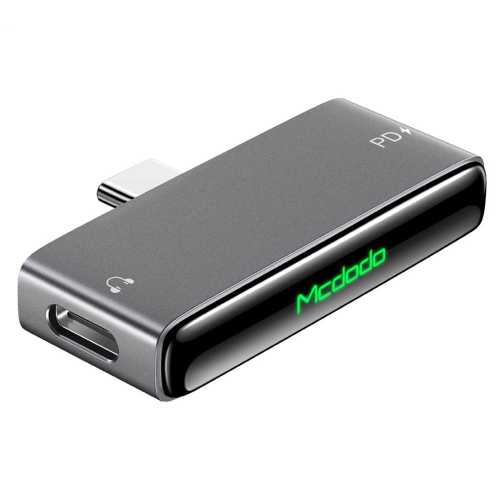 Adattatore Audio USB-C - USB-C / USB-C McDodo CA-7670, Nero