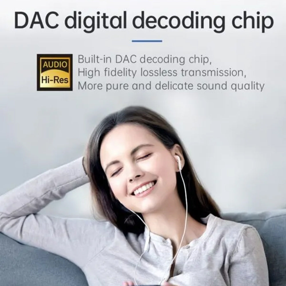 Adattatore Audio USB-C - USB-C / USB-C McDodo CA-7670, Nero