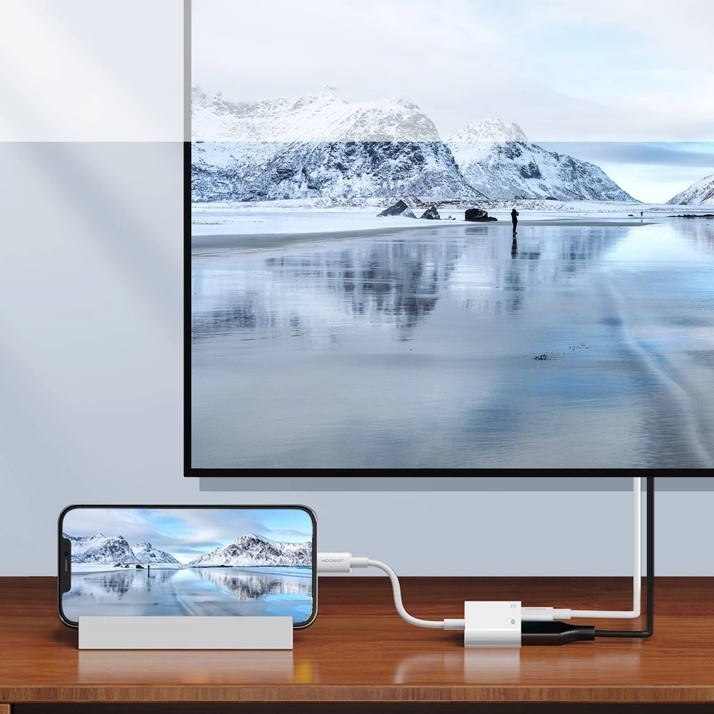 Adattatore Audio e Video Lightning - HDMI / Lightning Joyroom S-H141, Bianco