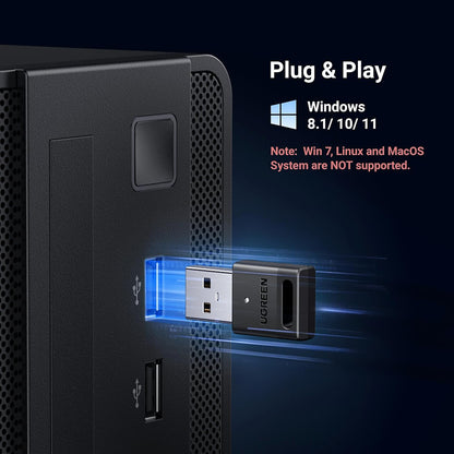 Adattatore Bluetooth USB UGREEN CM591 (35995), Nero