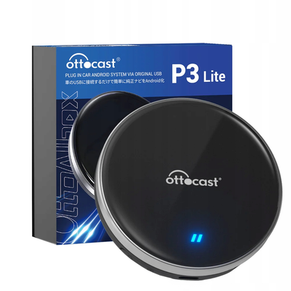Adattatore Carplay / Android Auto Wireless Ottocast OttoAibox P3 Lite per Apple iPhone / Serie Android