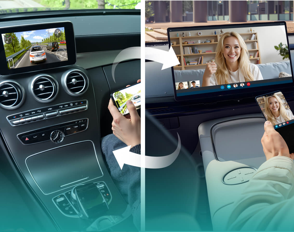 Adattatore Carplay / Android Auto Wireless Ottocast OttoAibox P3 Pro per Apple iPhone / Serie Android PCS61-T