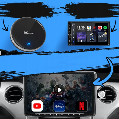 Adattatore Carplay / Android Auto Wireless Ottocast OttoAibox P3 Lite per Apple iPhone / Serie Android
