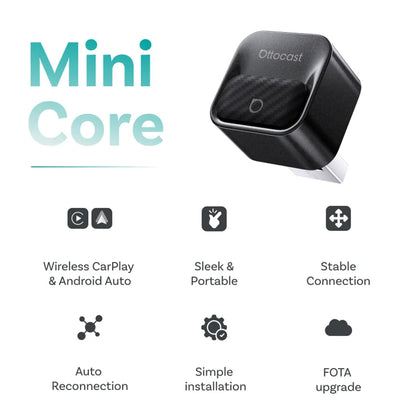 Adattatore Carplay / Android Auto Wireless Ottocast Mini Pico Style B per Apple iPhone / Android Series CA525-T3