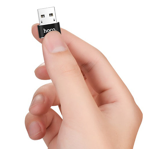 Adattatore dati e ricarica USB-C - USB-A HOCO UA6, nero