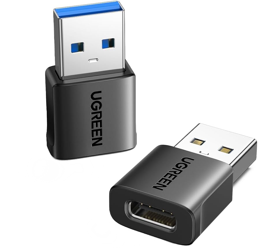 Adattatore Dati e Ricarica USB-C - USB-A UGREEN US701 (45275), Set 2 pezzi, Nero
