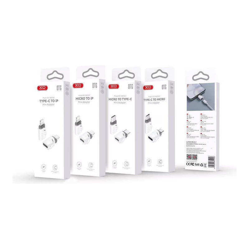 MicroUSB to USB-C Data and Charging Adapter XO Design NB256G, White