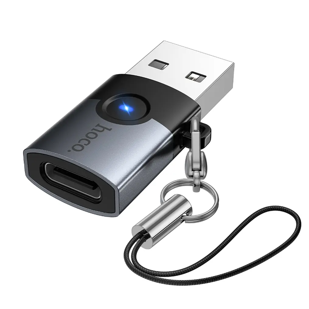 Adattatore Dati e Ricarica USB-C - USB-A HOCO UA46B, Grigio