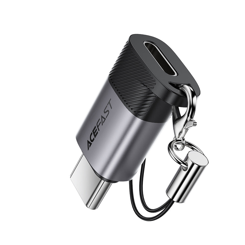 Adattatore Dati e Ricarica Lightning - USB-C Acefast J19, Grigio