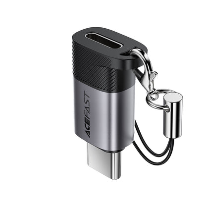 Adattatore Dati e Ricarica Lightning - USB-C Acefast J19, Grigio