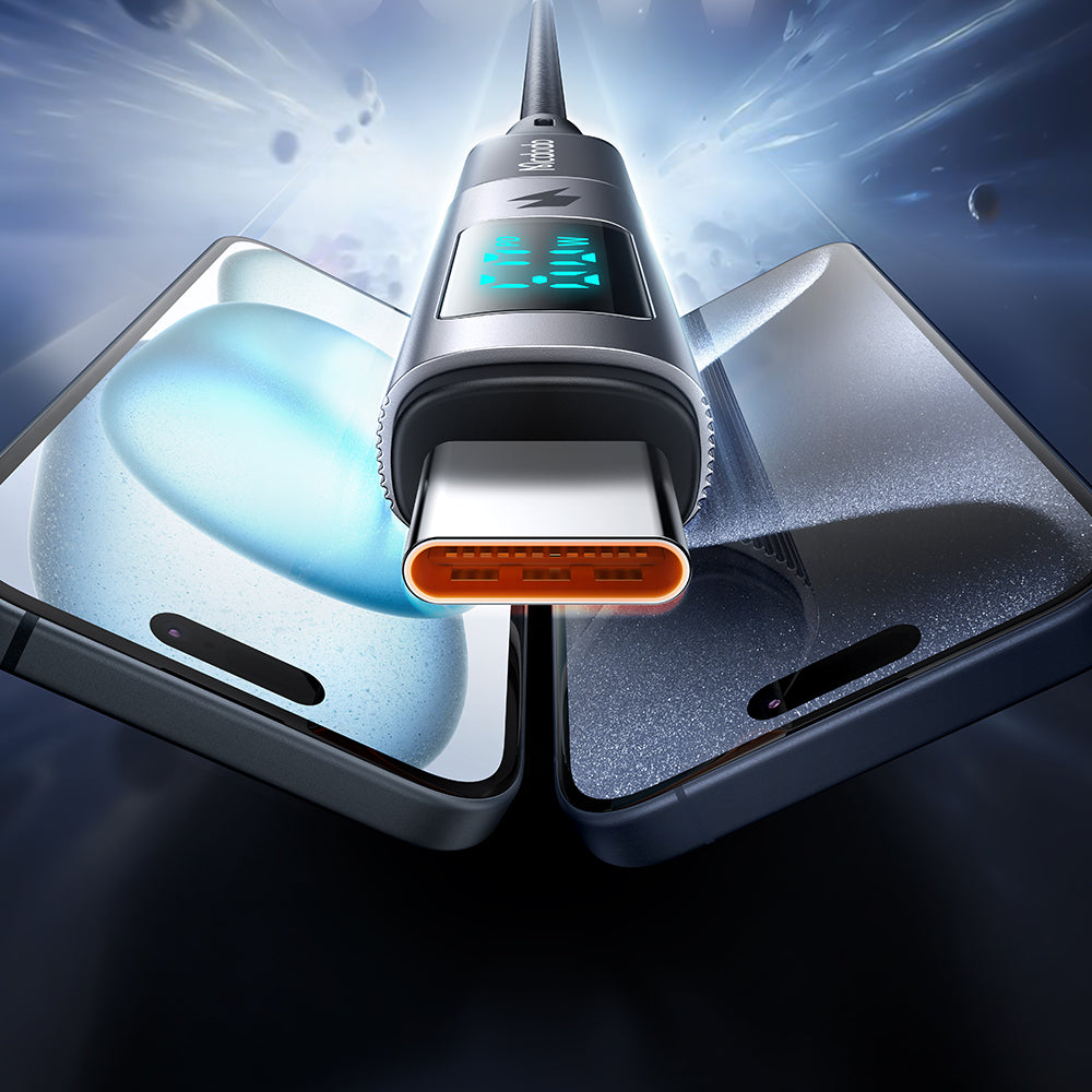 Adattatore Dati e Ricarica Lightning - USB-C McDodo OT-5990 Wales Display, Nero