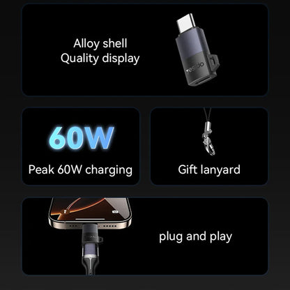 Adattatore Dati e Ricarica Lightning - USB-C Yesido GS28, Grigio