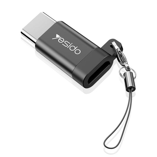 Adattatore Dati e Ricarica microUSB - USB-C Yesido GS04, Nero