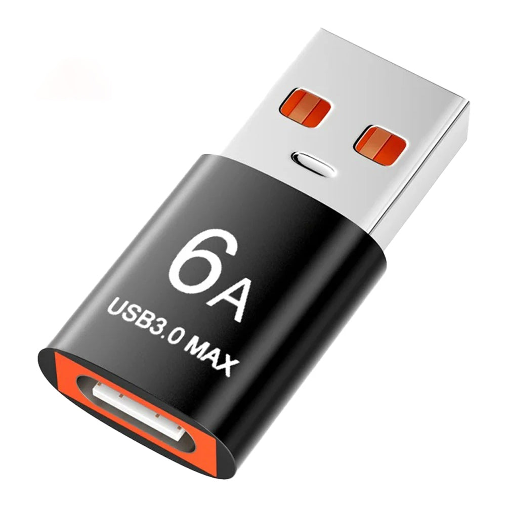 Adattatore Dati e Ricarica USB-C - USB-A Techsuit A5 HyperPort, Nero Arancione