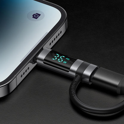 Adattatore Dati e Ricarica USB-C - Lightning McDodo OT-2610 Pigeon Display, Nero