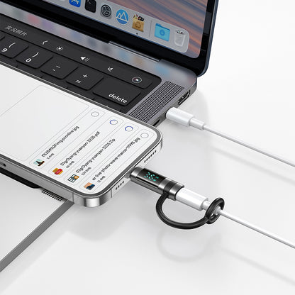 Adattatore Dati e Ricarica USB-C - Lightning McDodo OT-2610 Pigeon Display, Nero