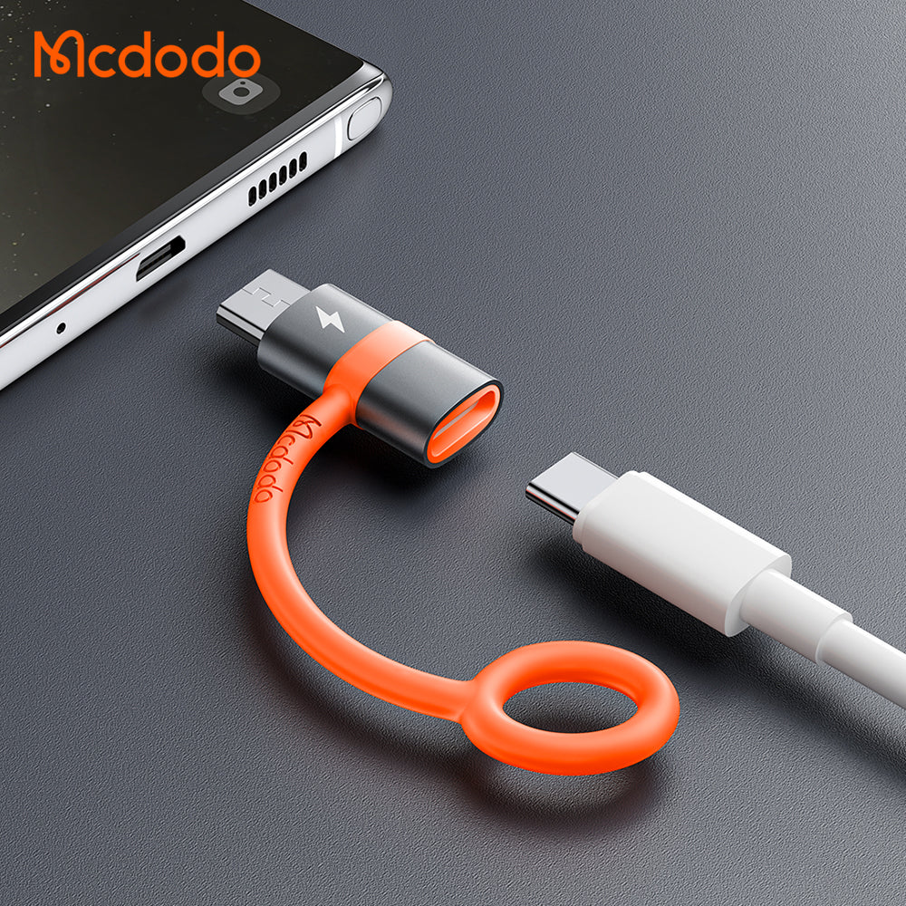 Adattatore Dati e Ricarica USB-C - microUSB McDodo OT-3820, Grigio