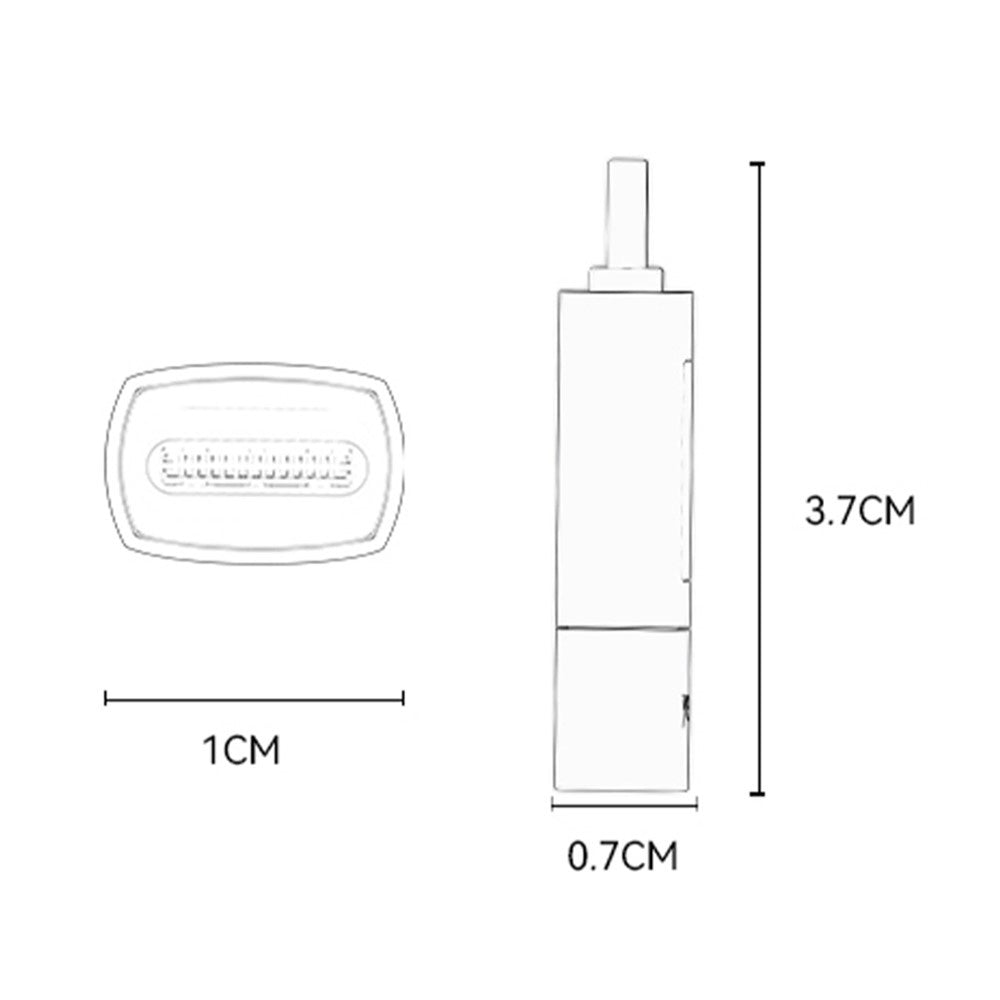 Adattatore Dati e Ricarica USB-C - USB-C Yesido GS24 Display, Grigio