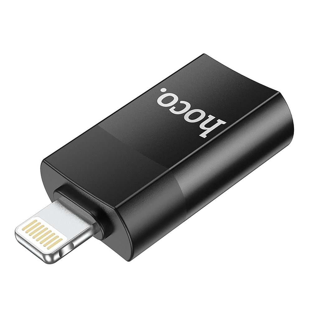 Adattatore OTG Lightning - USB-A HOCO UA17, Nero