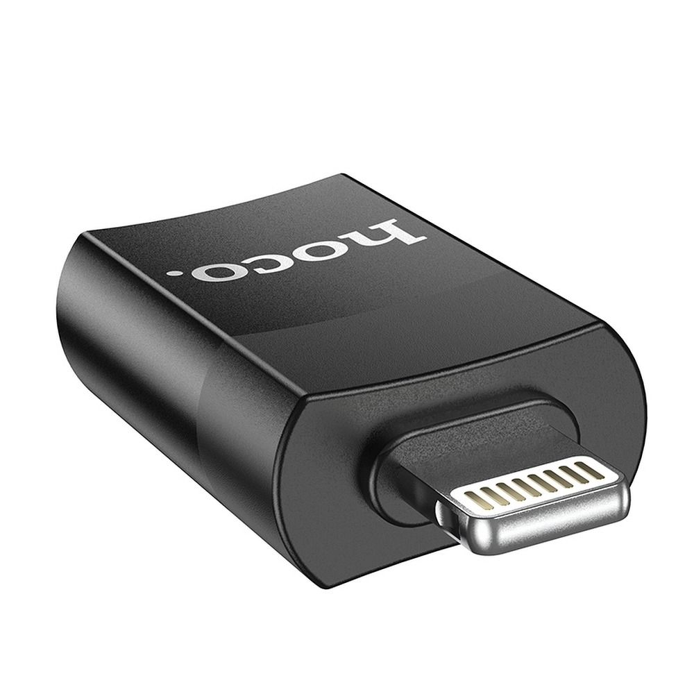 Adattatore OTG Lightning - USB-A HOCO UA17, Nero