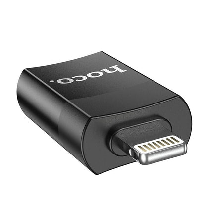 Adattatore OTG Lightning - USB-A HOCO UA17, Nero