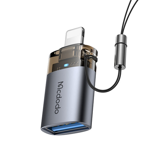 Adattatore OTG Lightning - USB-A McDodo OT-7390, Nero