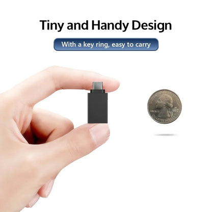 Adattatore OTG microUSB / USB-C - USB-A Techsuit A13 DuoVoltX, Grigio, Set 2 pezzi