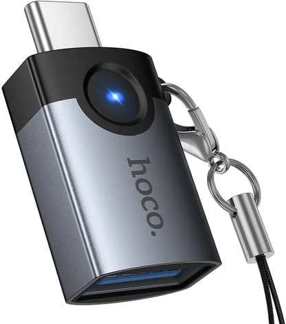 Adattatore OTG USB-C - USB-A HOCO UA46C, Grigio