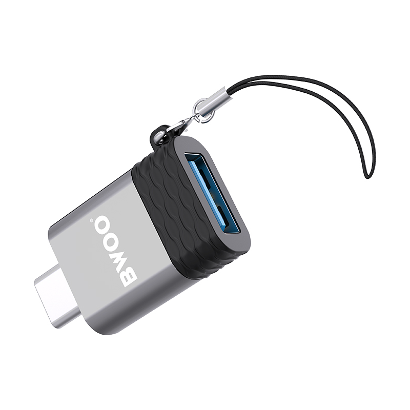 Adattatore OTG USB-A - USB-C BWOO BZ-35, Grigio