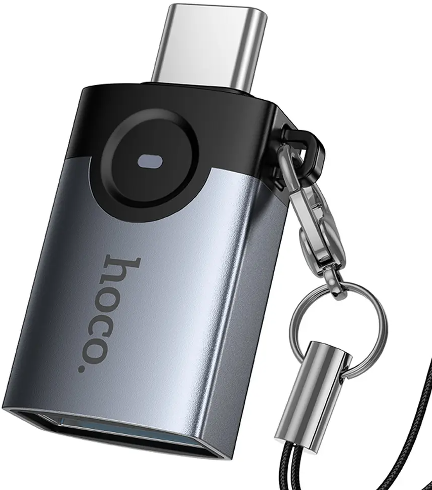 Adattatore OTG USB-C - USB-A HOCO UA46C, Grigio