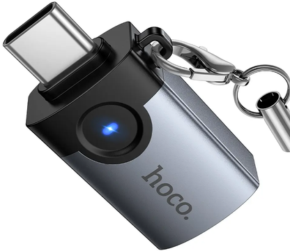 Adattatore OTG USB-C - USB-A HOCO UA46C, Grigio