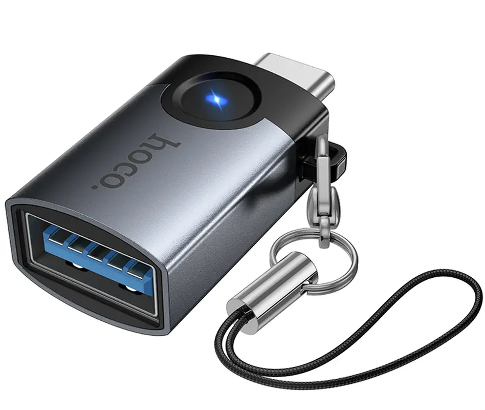 Adattatore OTG USB-C - USB-A HOCO UA46C, Grigio